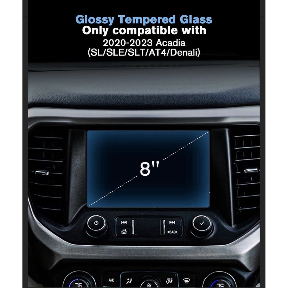 2PCS Car‎ Screen Protector for GMC Acadia (Elevation/AT4/Denali) 2020-2023